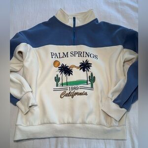 Palm Springs Quarter Zip Sweatshirt